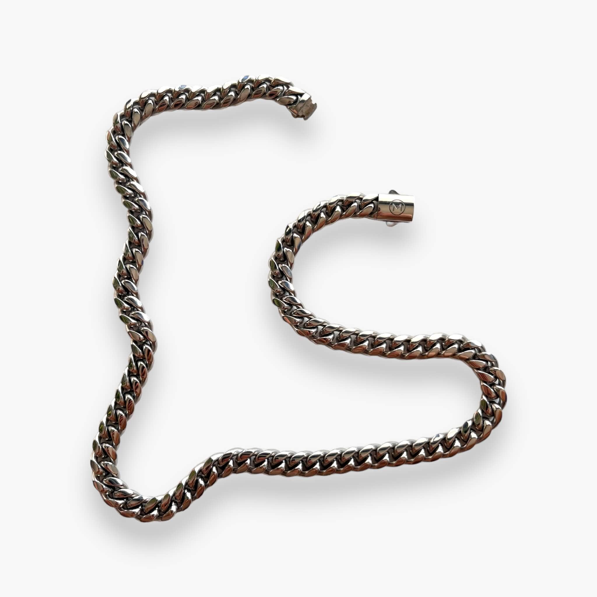 Cuban Chain 10mm - White Gold