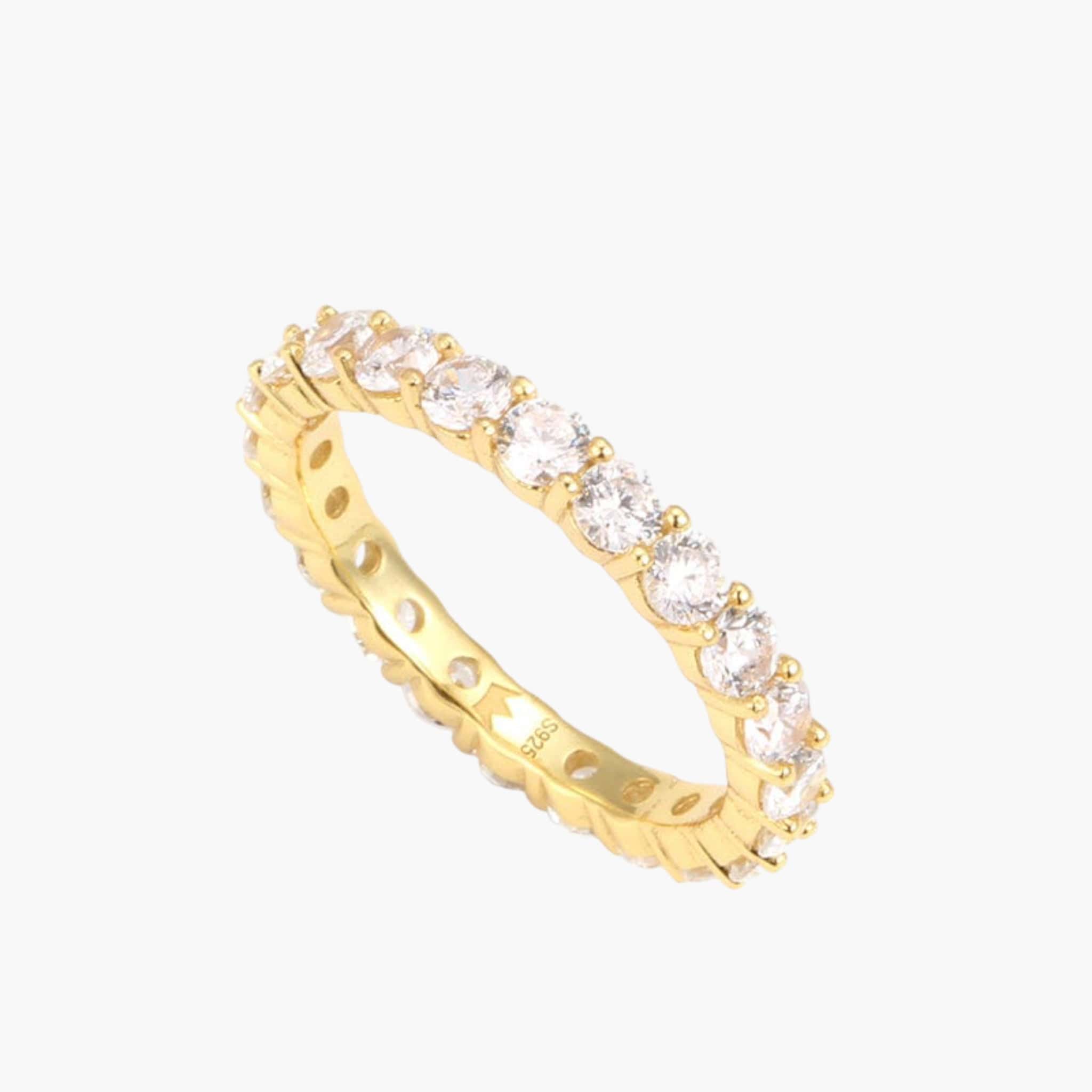 S925 Eternity Ring 3MM (Gold)