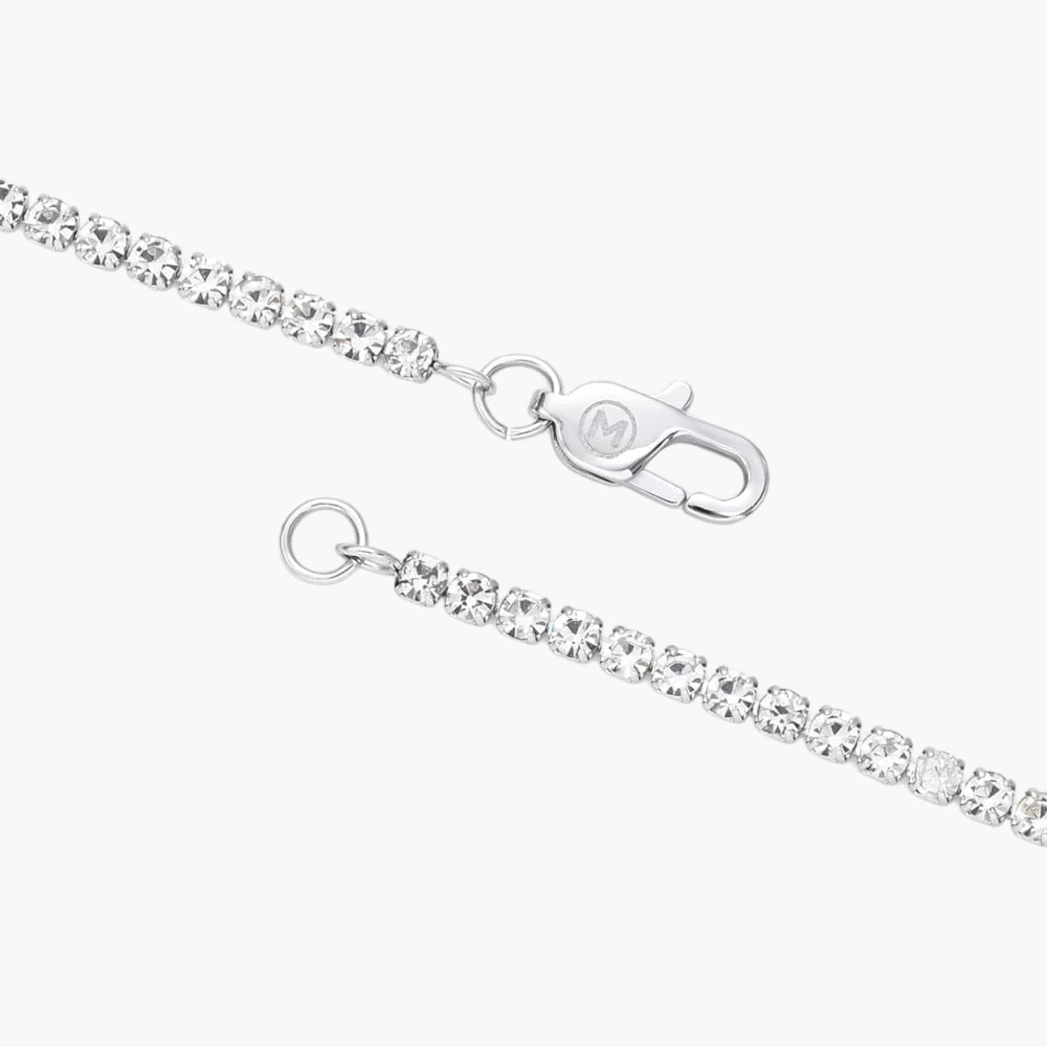 Micro Tennis Bracelet - White Gold