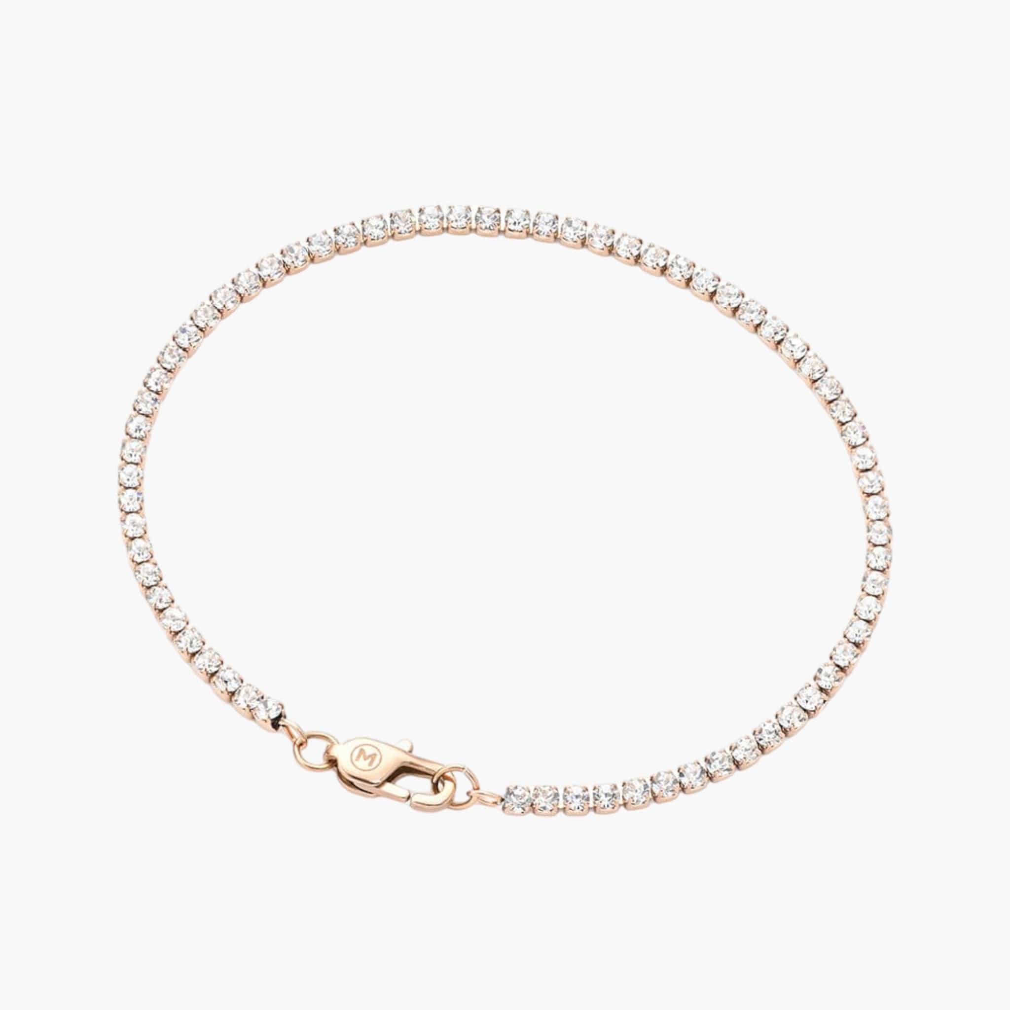 Micro Tennis Bracelet - Rose Gold