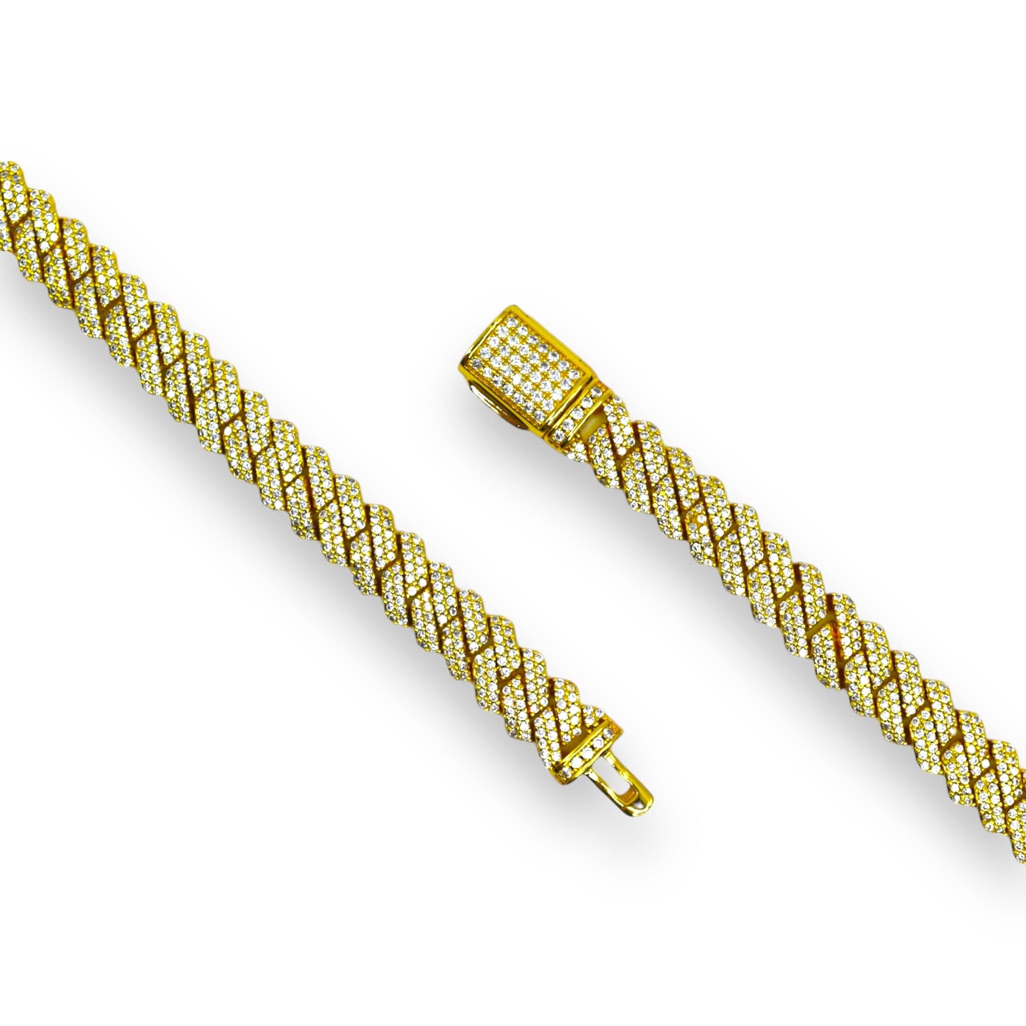 8MM Prong Cuban Link Bundle - Gold