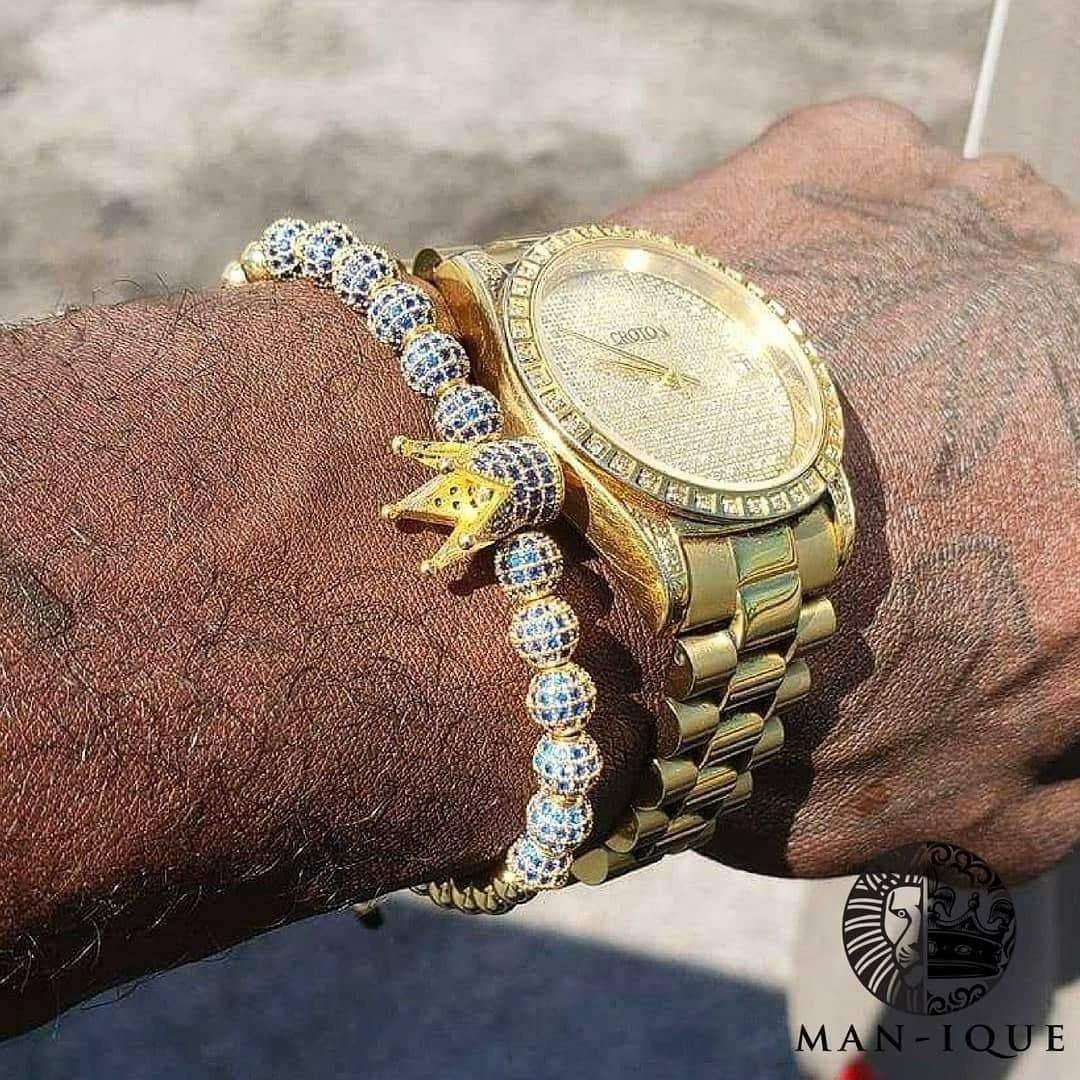 Blue Dots Crown - Man-ique Boutique