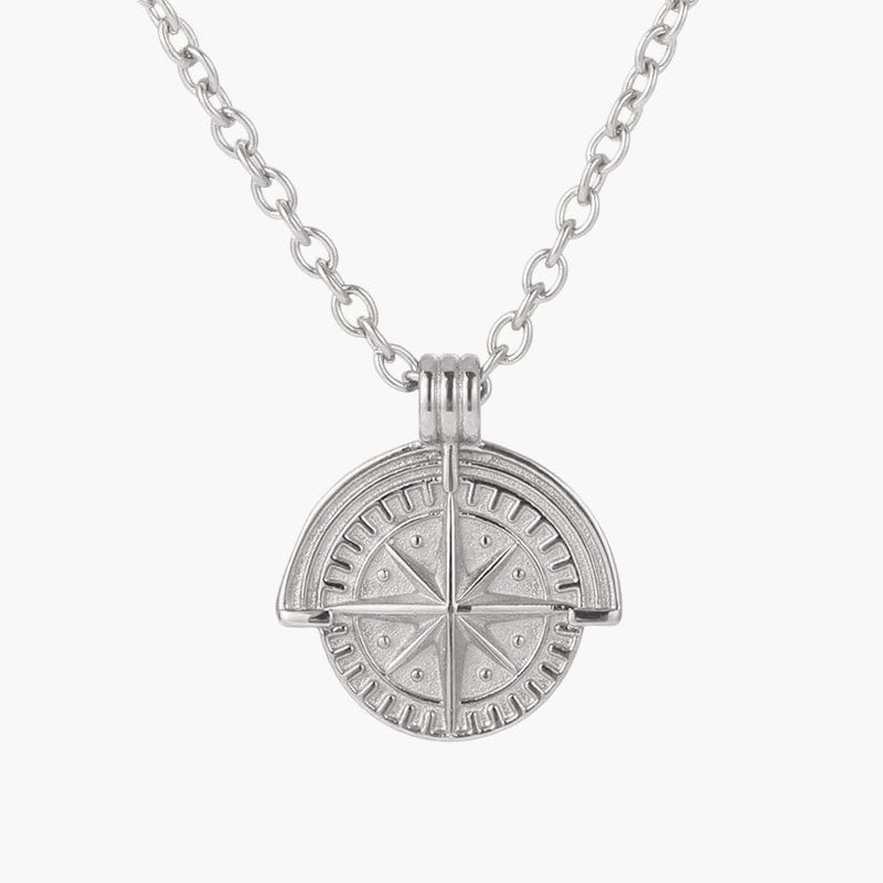 Compass Pendant - Silver