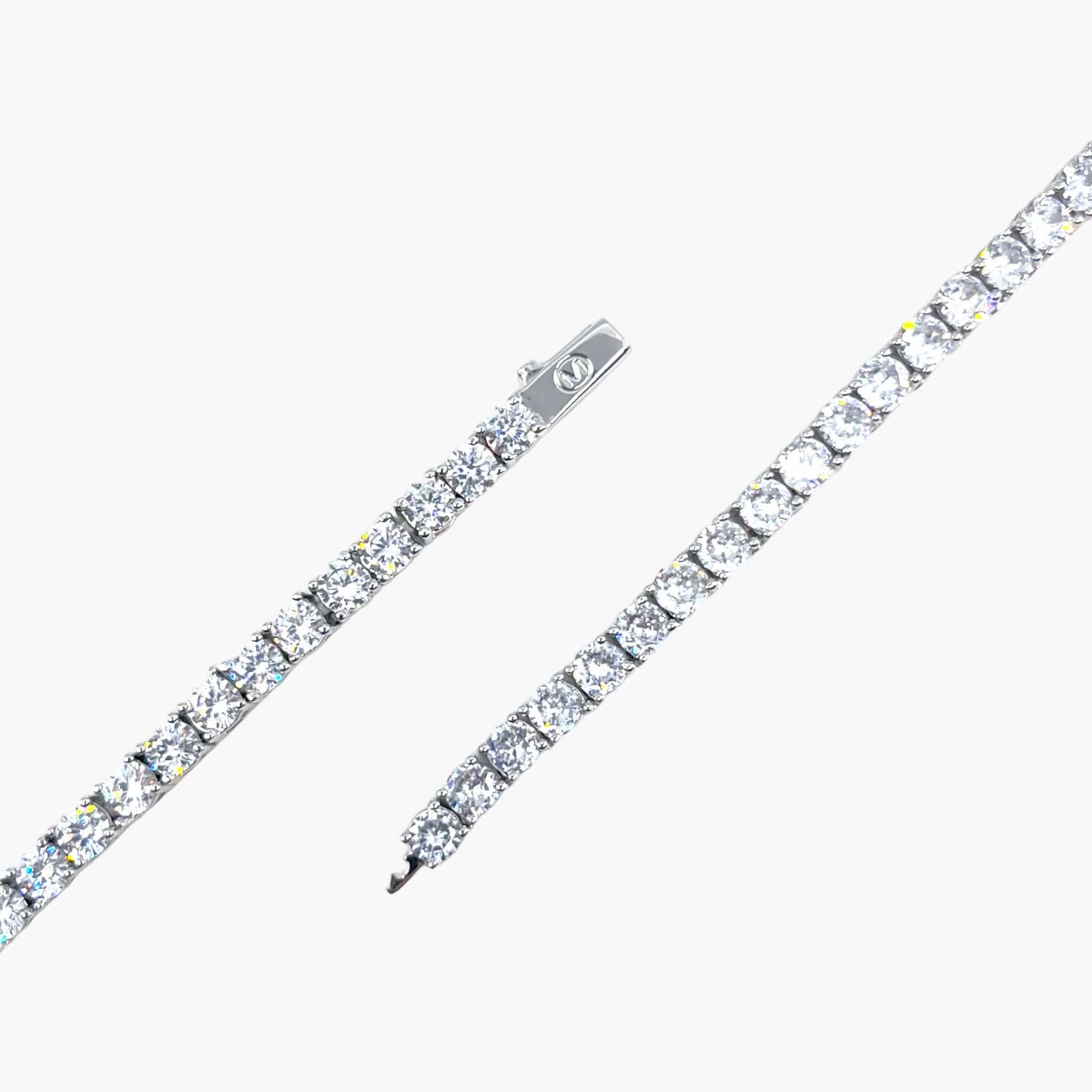 Tennis Chain 4MM - White Gold