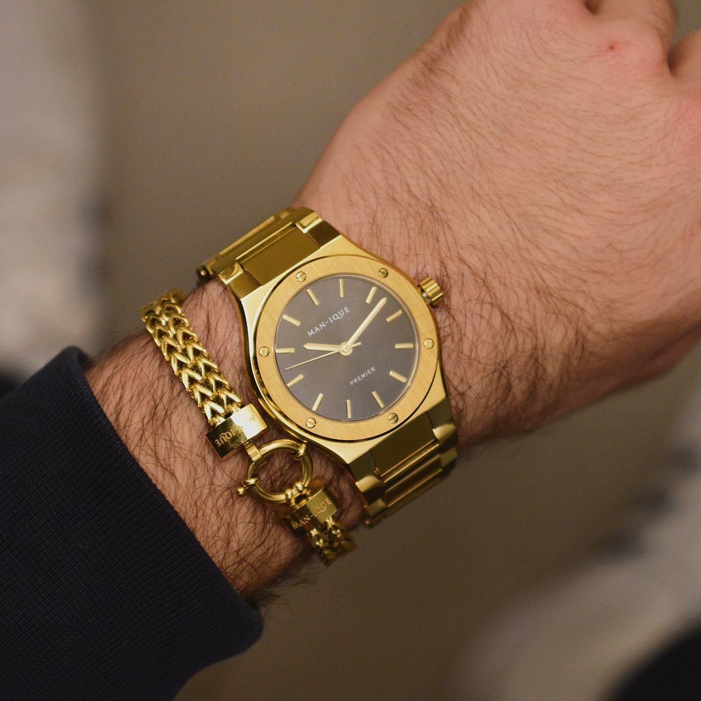 Mithril Chain Bracelet Bundle 8MM (Gold + Silver) - Man-ique Boutique