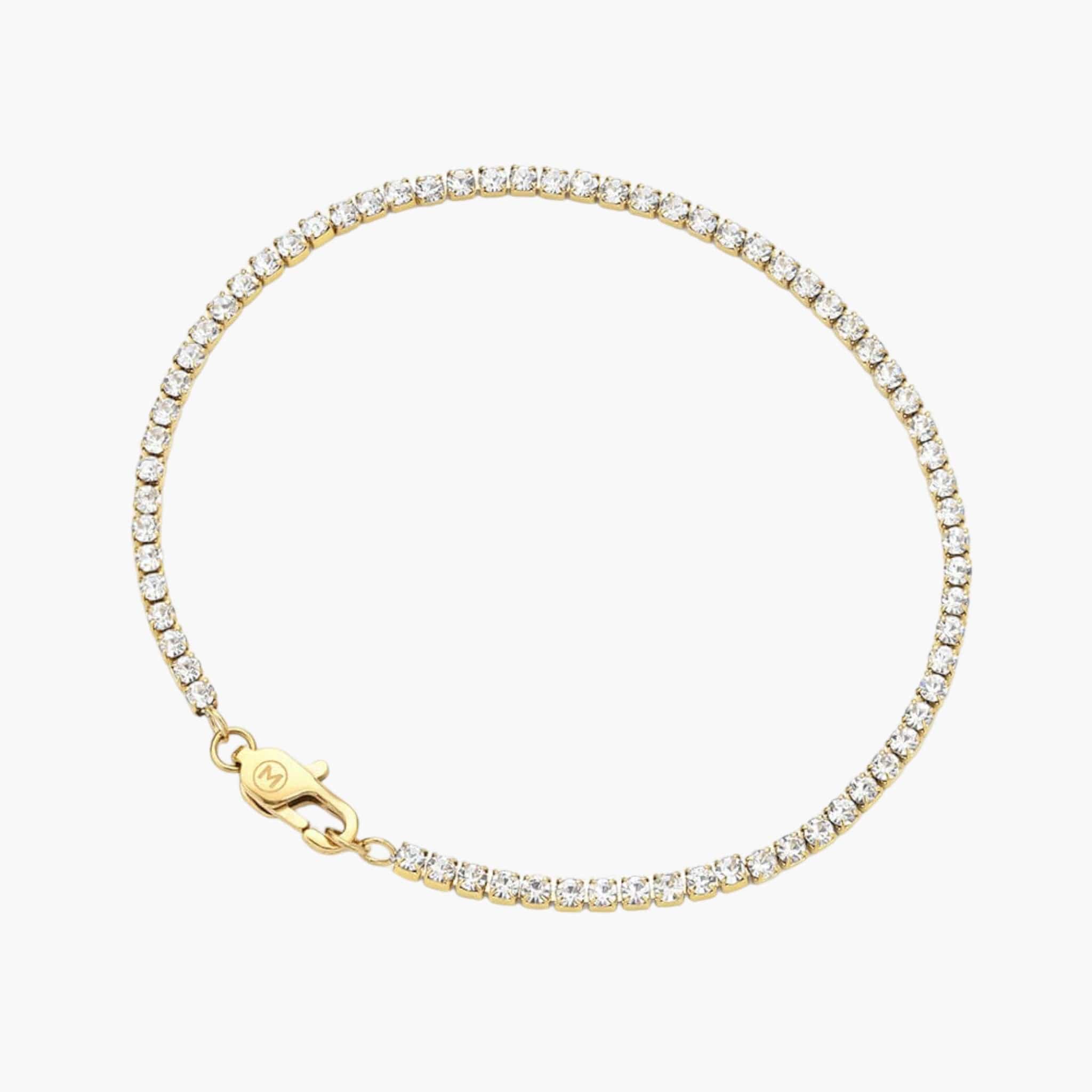 Micro Tennis Bracelet - Gold