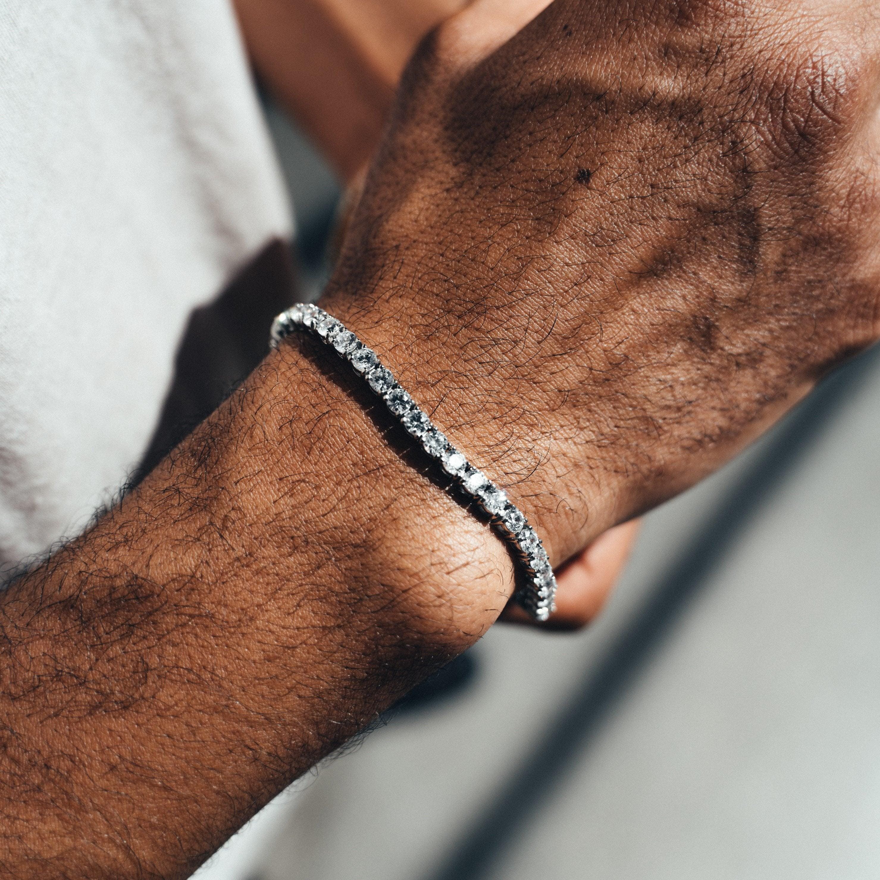 Classic Tennis Bracelet 4MM (Silver) - Man-ique Boutique